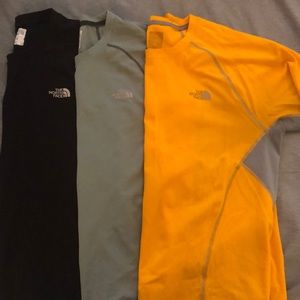 Set of 3 north face hiking tees size L